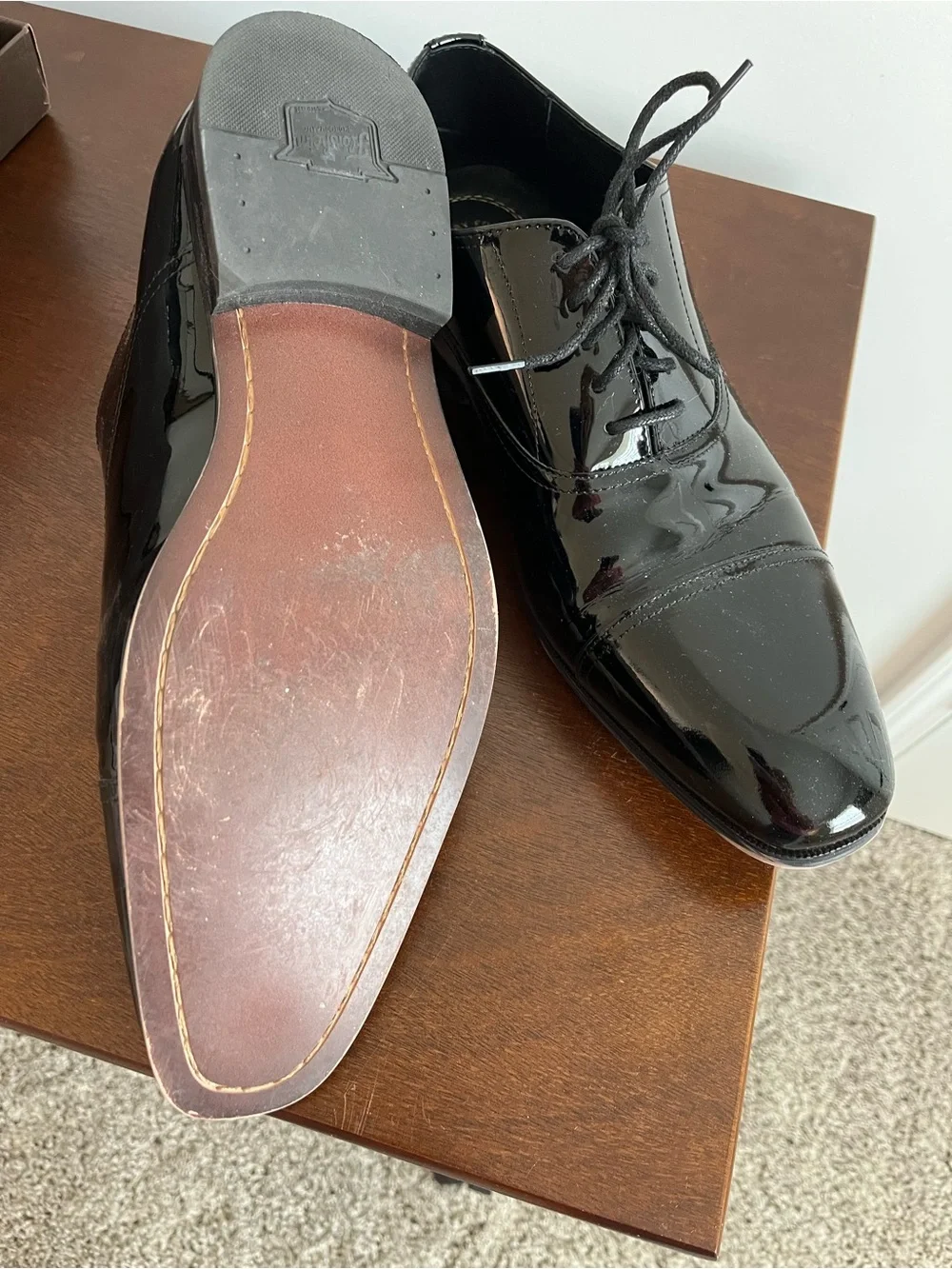 Florsheim Black Patent Leather Oxford Dress Shoes